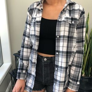 Nordstrom BP Black and White Flannel